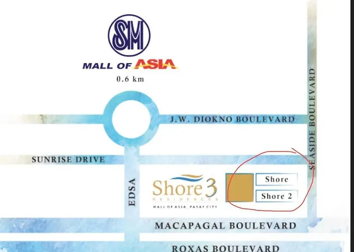 Studio With Balcony, Bay View Or Pool View In Shore Residences Near Mall Of Asia And Manila Airport Манила