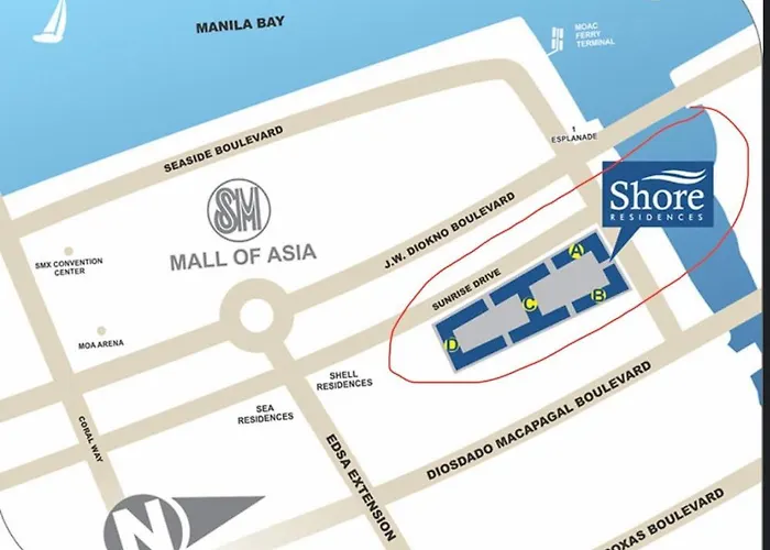 Studio With Balcony, Bay View Or Pool View In Shore Residences Near Mall Of Asia And Manila Airport Отель *